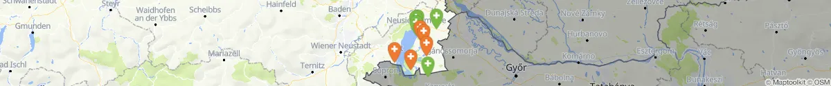 Kartenansicht für Apotheken-Notdienste in der Nähe von Sankt Andrä am Zicksee (Neusiedl am See, Burgenland)